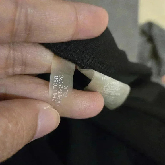 Karl Lagerfeld Beaded Long Sleeve Blouse Black Size M #118 - Picture 6 of 7